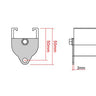 Doughty Rail - End Stop– The End Stop is a plate used to end Doughty rail. Secured in place with a self tapping screw (included), it features a hole for the curtain to be attached. – Now available at MTN Shop US.
