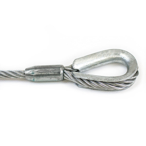 Wire Rope 3/8" Thimble-Thimble-thimble detail